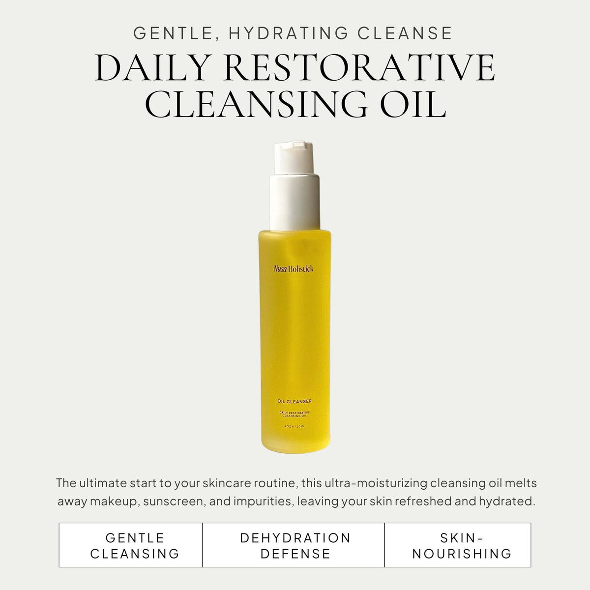 Daily Restorative Cleansing Oil - Nusa Holistick