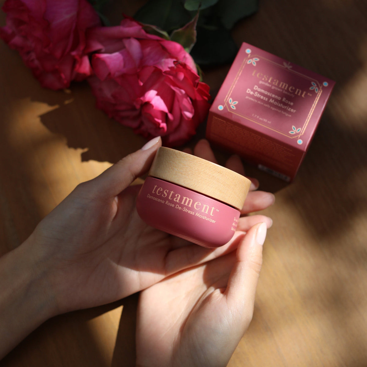 Damascena Rose De-Stress Moisturizer - Testament Beauty