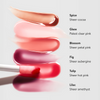A sheer, hydrating gel gloss that doubles as a barrier restoring lip treatment, delivering color, shine, and lasting moisture in one effortless swipe.