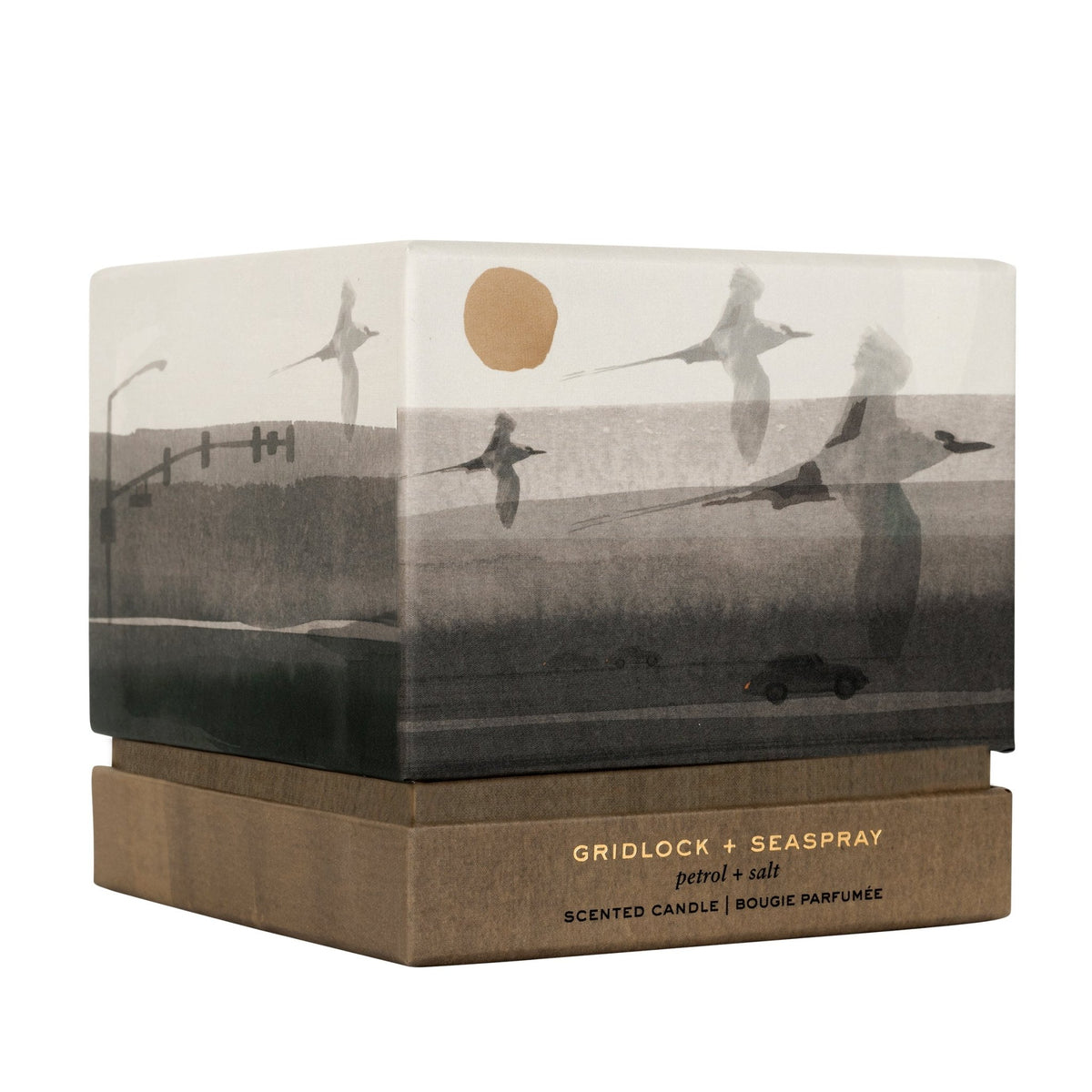 Gridlock + Seaspray Scented Candle - Petrol and Salt - Control & Chaos