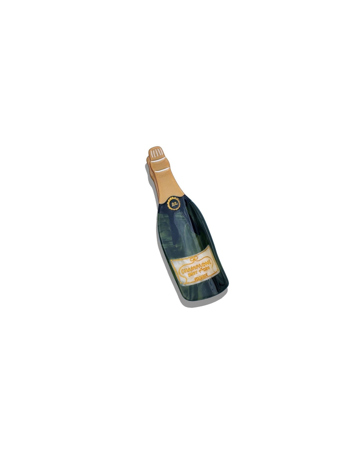Hand-painted Champagne Claw Hair Clip | Eco-Friendly - Solar Eclipse