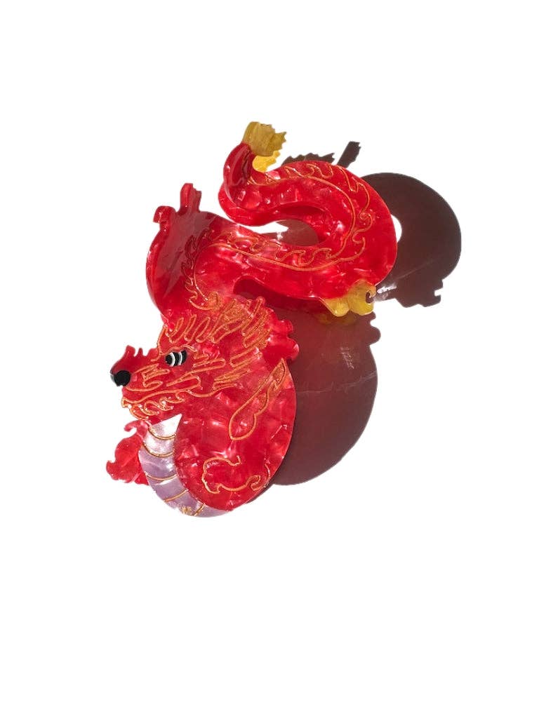 Hand-painted Dragon Claw Hair Clip | Eco-Friendly - Solar Eclipse