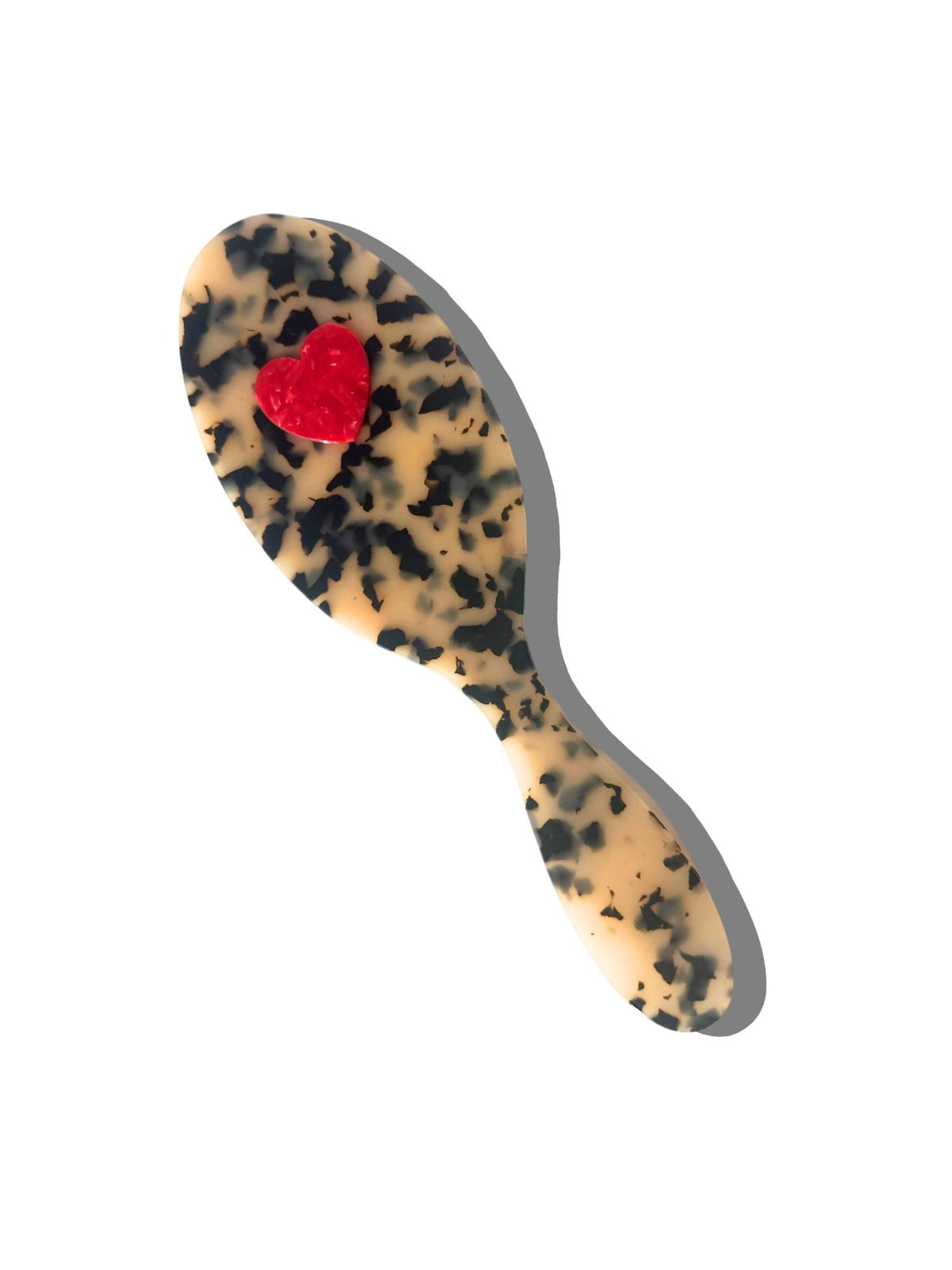 Hand-painted Heart Amazing Hair Day Brush | Eco-Friendly - Solar Eclipse