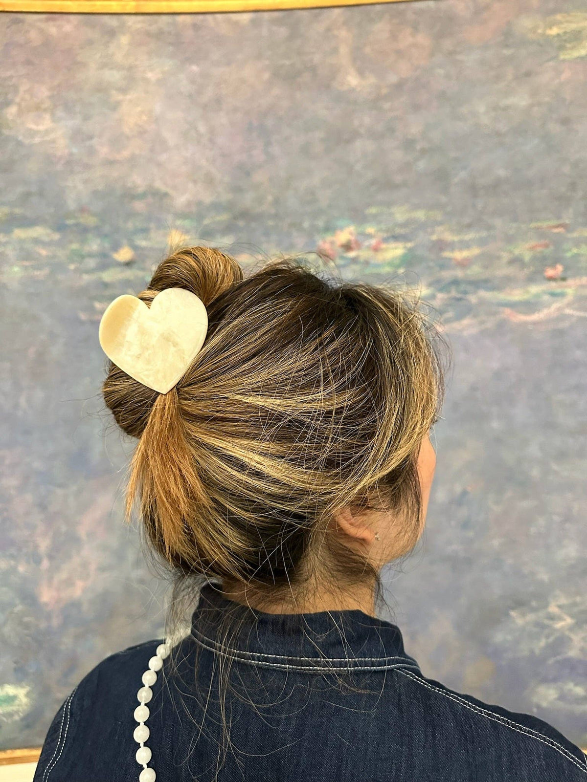 Handmade Heart Acetate Claw Hair Clip | Eco-Friendly - Solar Eclipse