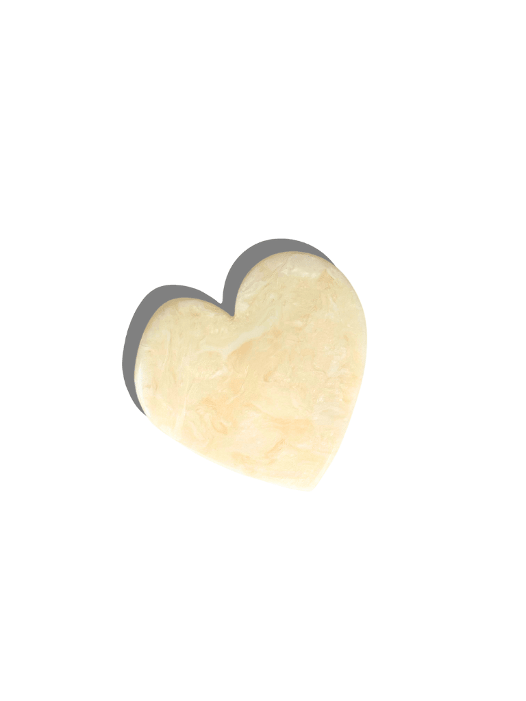 Handmade Heart Acetate Claw Hair Clip | Eco-Friendly - Solar Eclipse