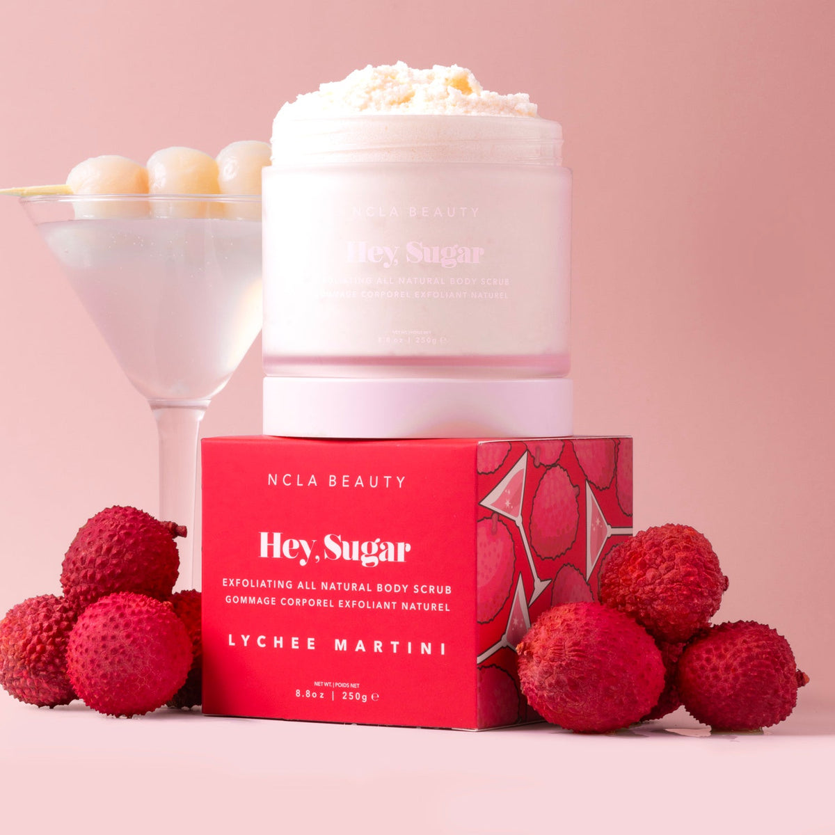 Hey, Sugar Lychee Martini Body Scrub - NCLA Beauty