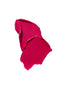 Two swatches of bright pink lipstick on a white background