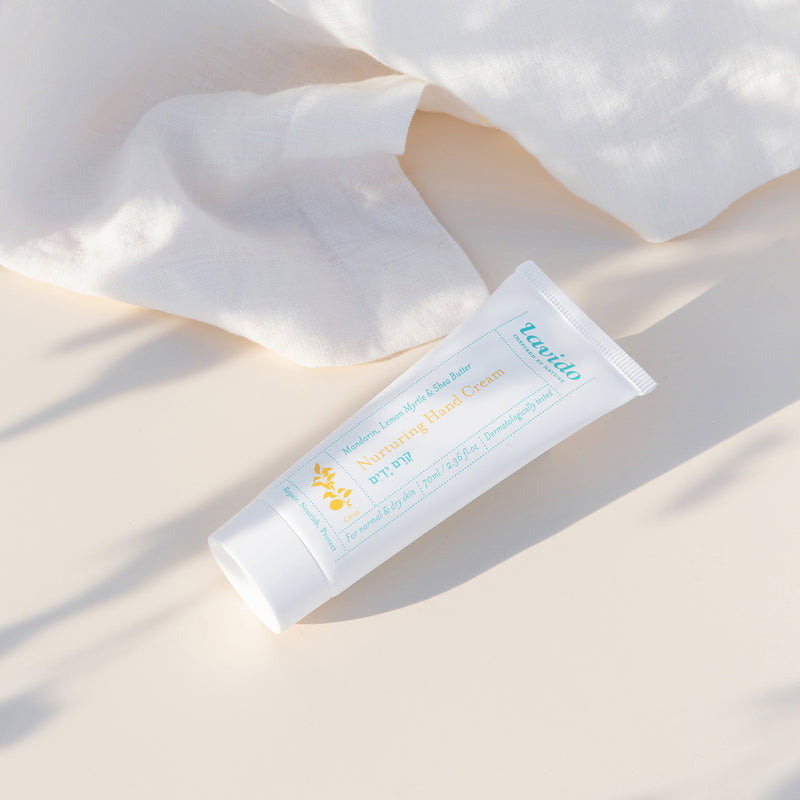 A nurturing hand cream that soothes, repairs, and softens hands with hyaluronic acid.