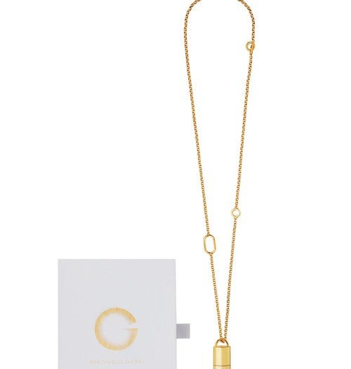 Le Spritz Necklace with pendant - Gold - Veronique Gabai