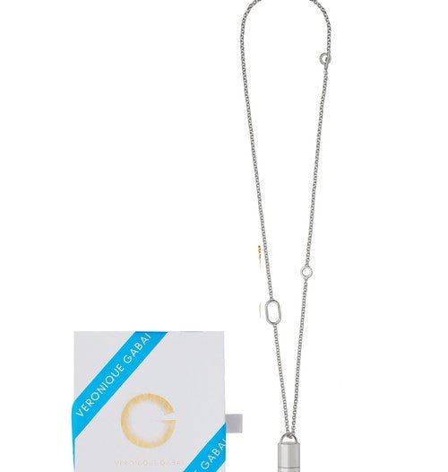 Le Spritz Necklace with pendant - Silver - Veronique Gabai