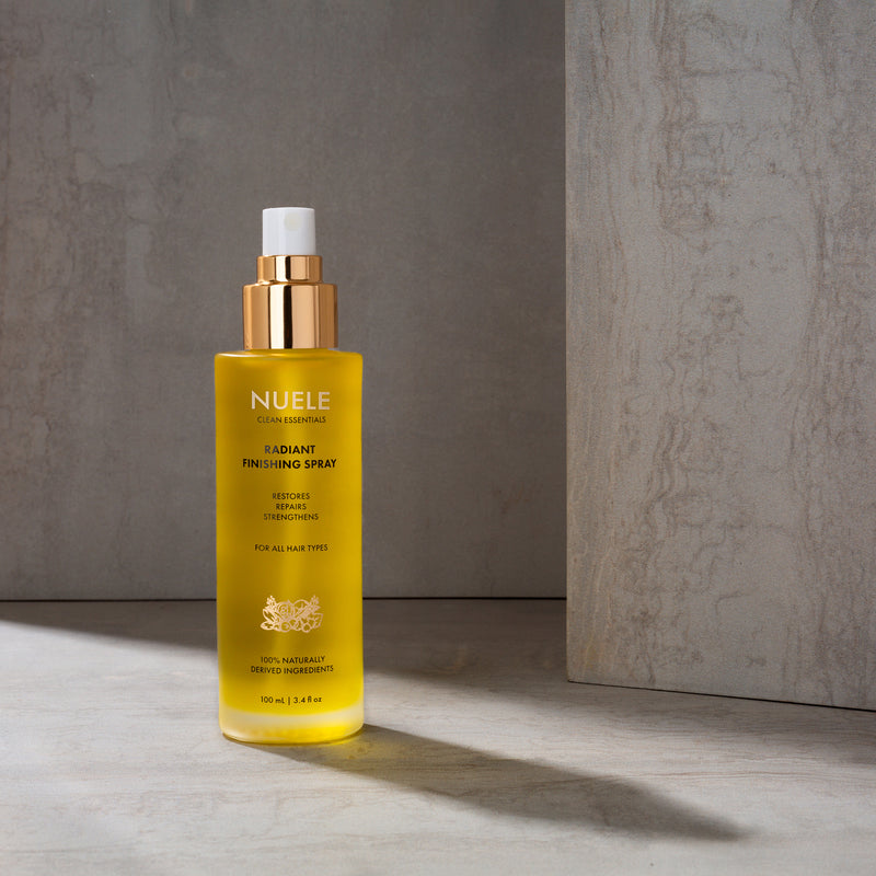 A finishing spray that adds shine and softness while reducing flyaways and frizz.