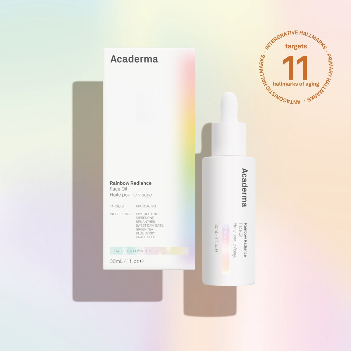 Rainbow Radiance Face Oil 30ml - Acaderma