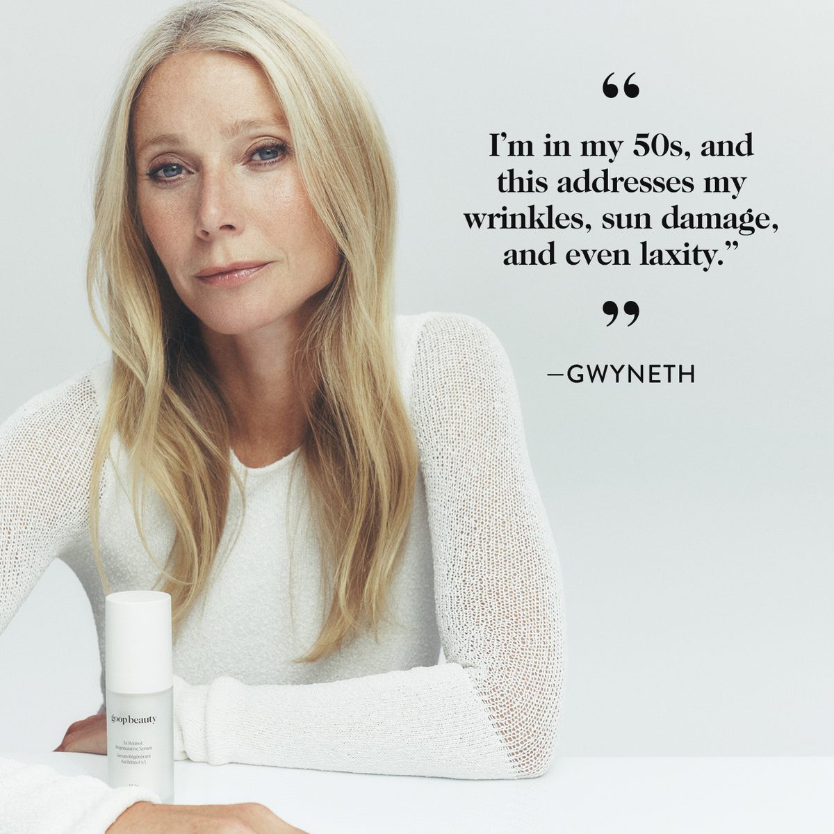 Triple-retinoid serum with peptides visibly smooths wrinkles, improves texture, and firms skin with powerful results and minimal irritation.