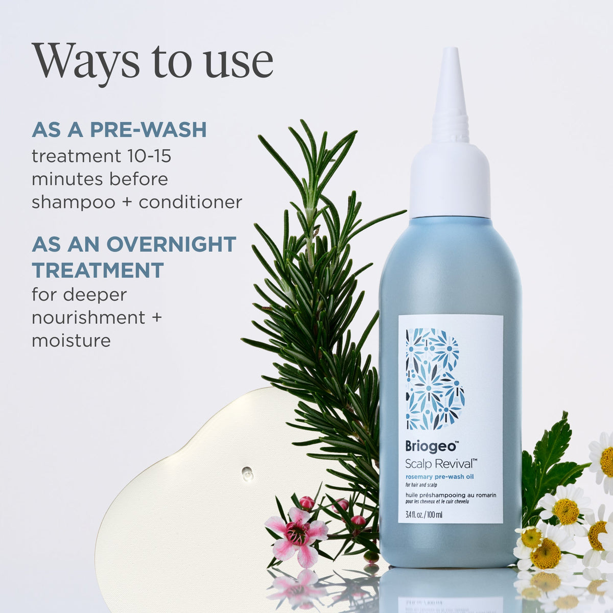 Scalp Revival™ Rosemary Pre-Wash Oil for Hair and Scalp - Briogeo