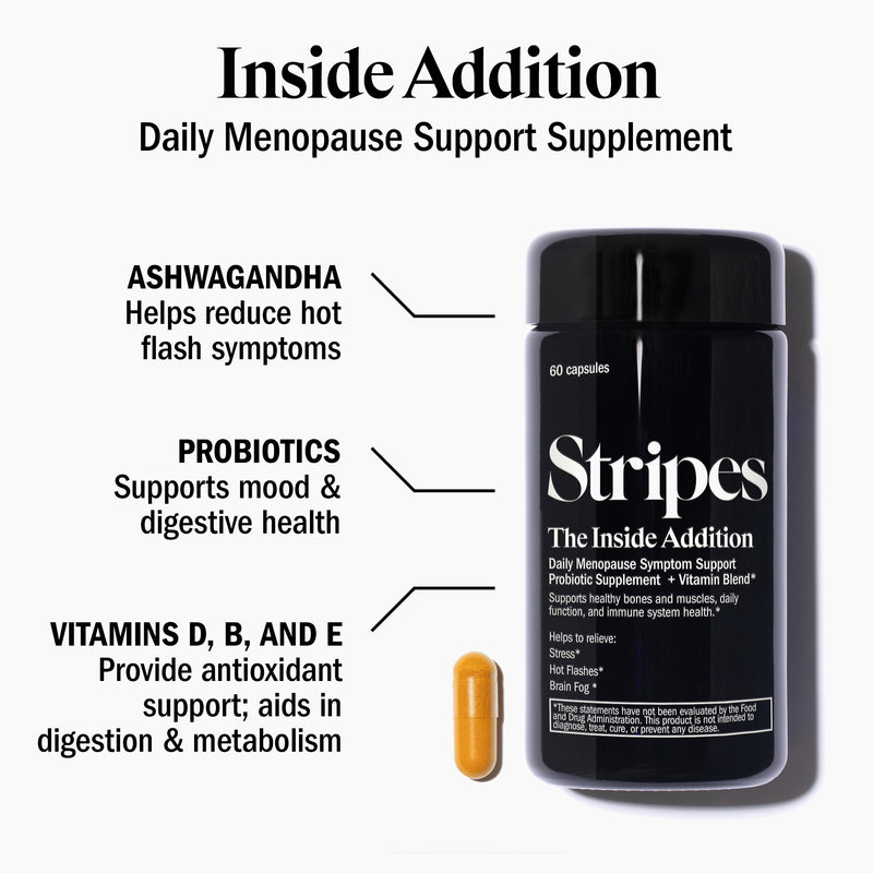 This daily supplement is packed with powerful ingredients to help take hold of your menopause symptoms from hot flashes to brain fog and beyond.