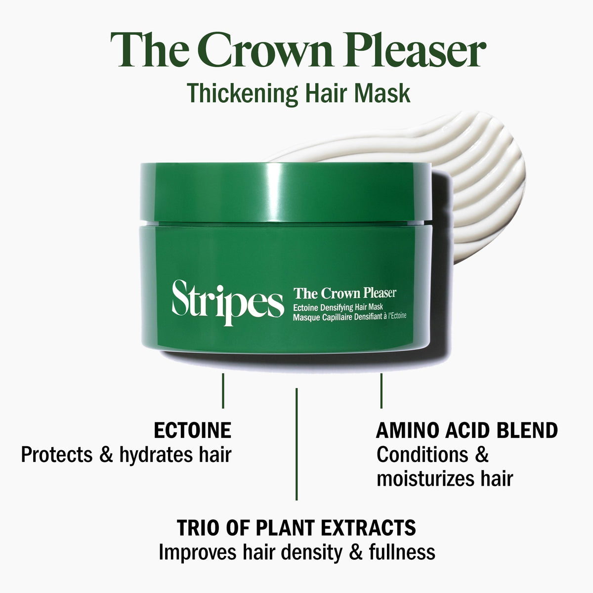 The Crown Pleaser - Thickening Hair Mask - Stripes