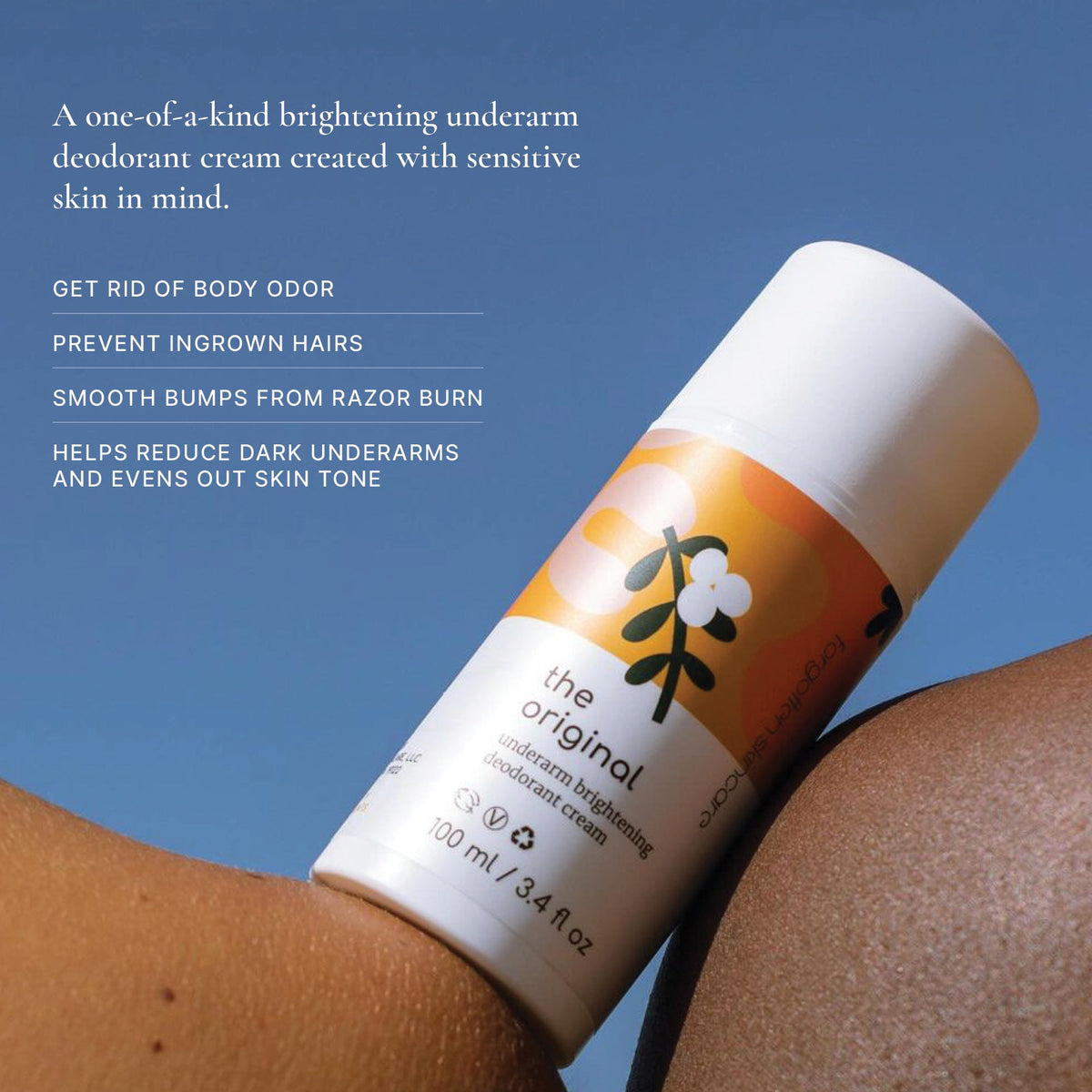 The Original Underarm Brightening Deodorant Cream - Forgotten Skincare