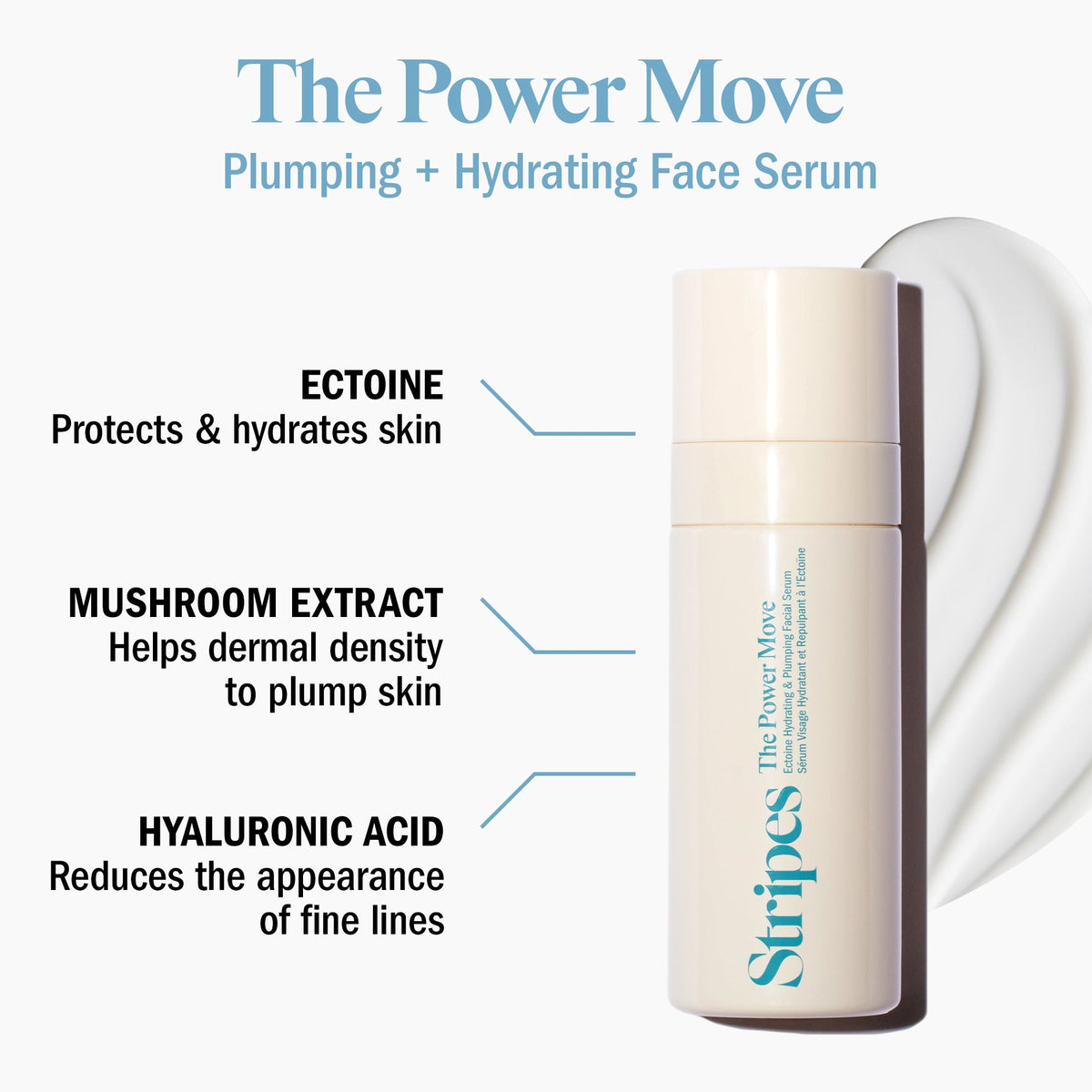 The Power Move - Plumping & Hydrating Face Serum - Stripes