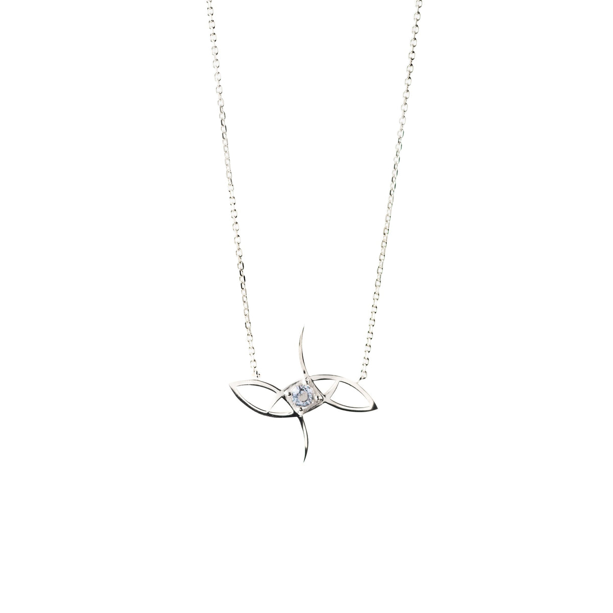 White Topaz Gemstone Necklace - ALLEL