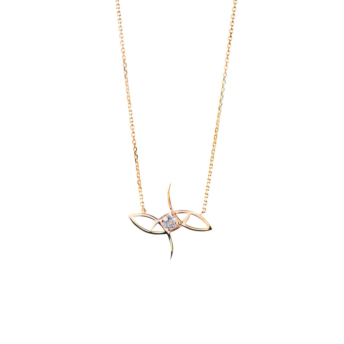 White Topaz Gemstone Necklace - ALLEL