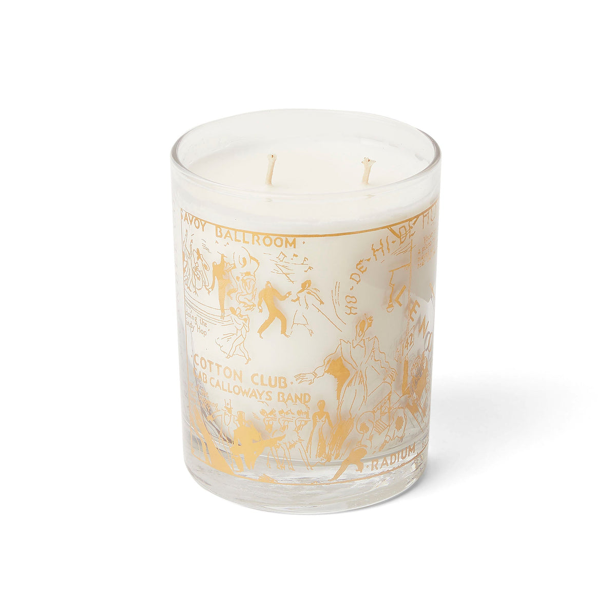 22k Gold Nightclub Map of Harlem "Savoy" Luxury Candle - Harlem Candle Company