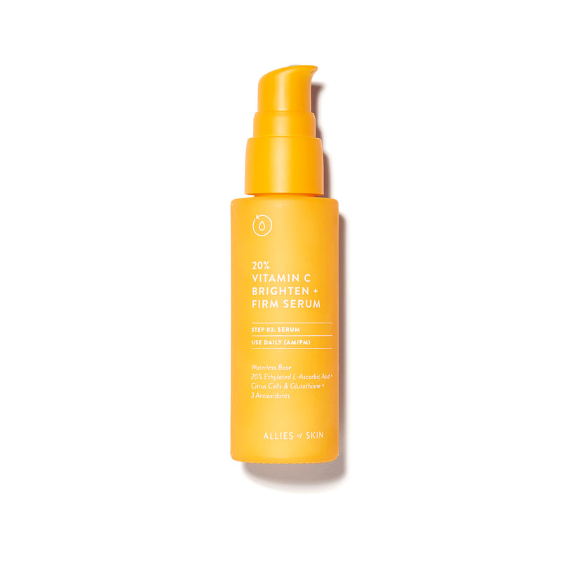 Allies of Skin | 20% Vitamin C Brighten + Firm Serum | This next-generation daily Vitamin C serum promotes a brighter and firmer skin appearance.