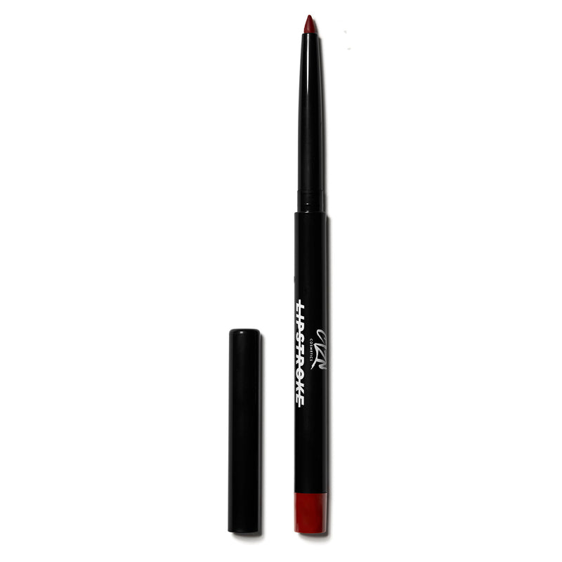 LIPSTROKE is a high intensity lip liner with major color pay off.