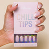 A non-toxic, reusable press-on nail set with chic artistic edge.