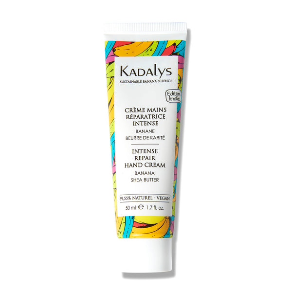 Kadalys A nourishing hand cream enriched with banana and shea butter to help soften and repair damaged skin.