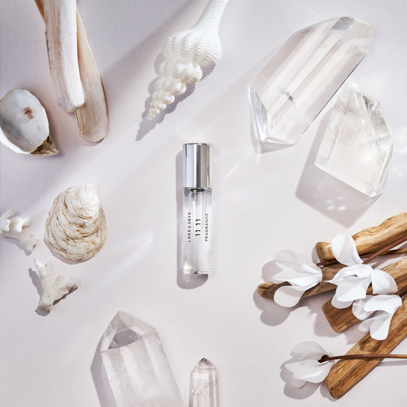 A fragrance that blends white ambers and musk for a sheer, clean, and uplifting vibe.
