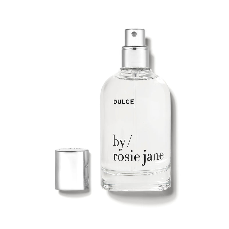A fragrance with notes of vanilla, hinoki wood, and nude musk that can be worn alone or layered.