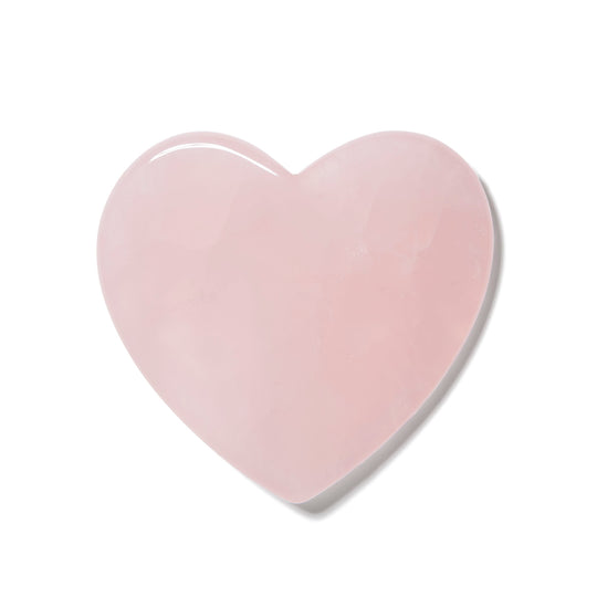 Rose Quartz Heart Gua Sha