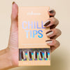 A non-toxic, reusable press-on nail set with chic artistic edge.
