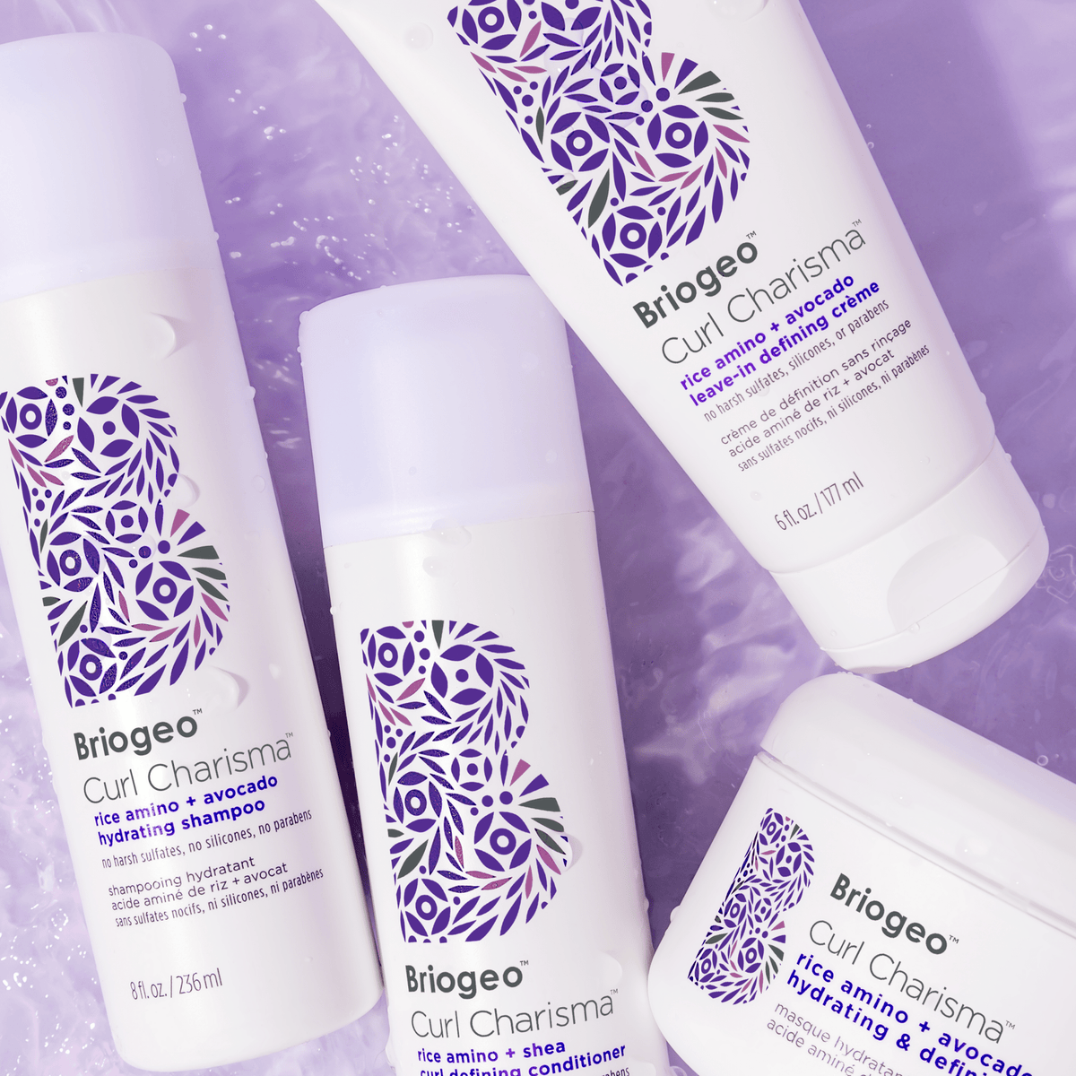 Curl Charisma™ Rice Amino + Avocado Leave-In Defining Crème - Briogeo
