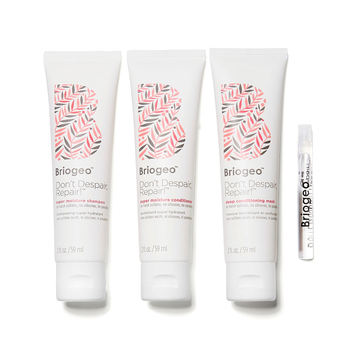 Don't Despair, Repair!™ Strengthen + Repair Hair Travel Kit - Briogeo