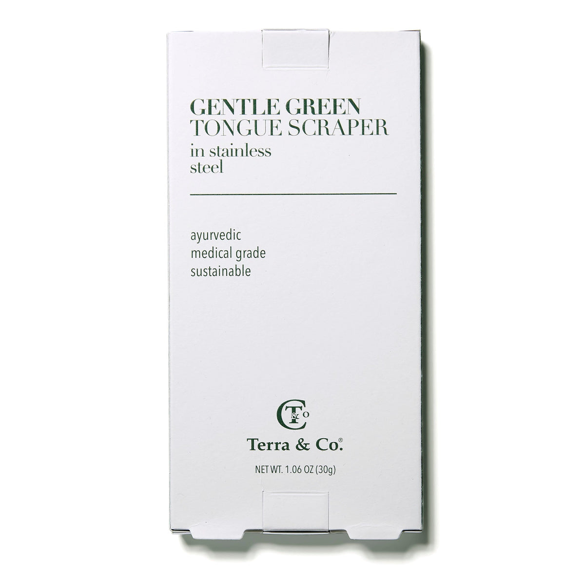 Gentle Green Tongue Scraper - Terra & Co